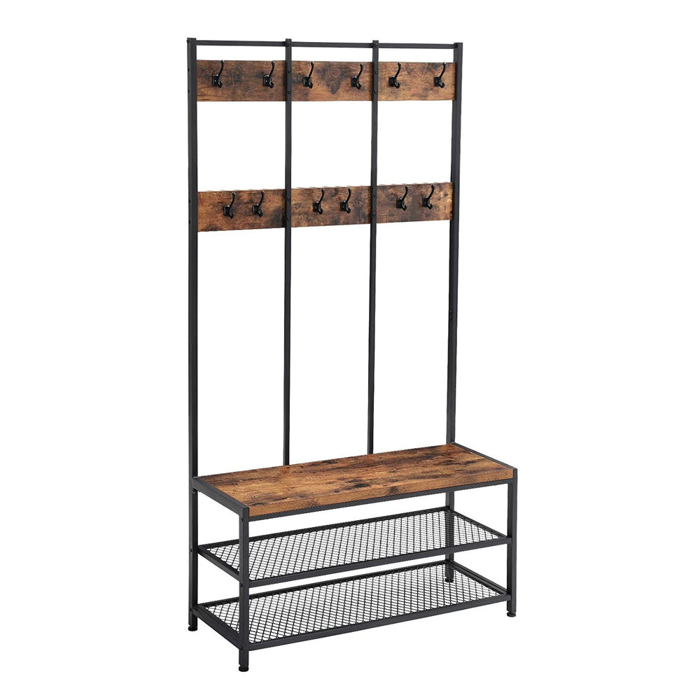 Cuier haine Vintage negru lemn rustic 1000
