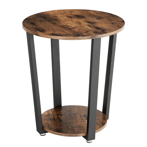 Masa cafea Vintage rotunda maro rustic 500
