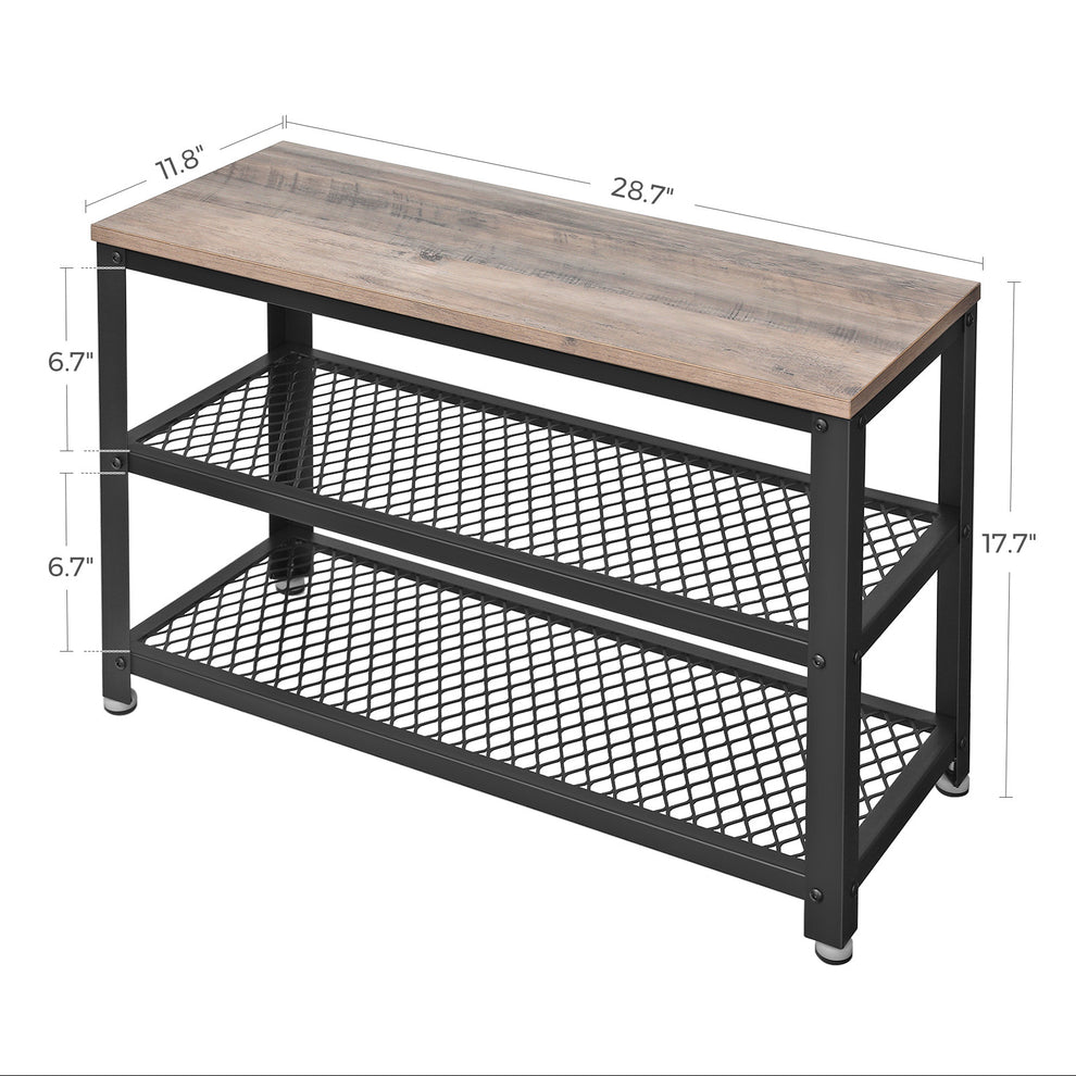 Masa consola Vintage gri/negru 730 x 300