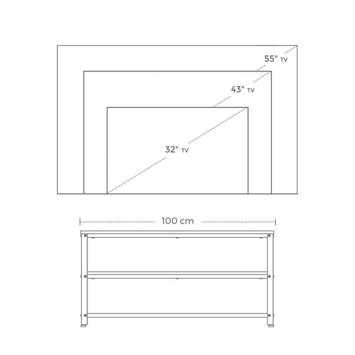 Stand TV Vintage 1000 x 400
