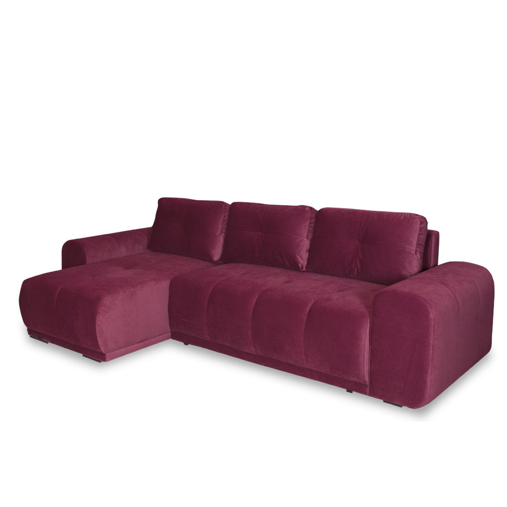 Coltar Extensibil Cu Lada Dreamer, Interschimbabil Stanga/Dreapta, Visiniu, 290 X 162 X 100 Cm