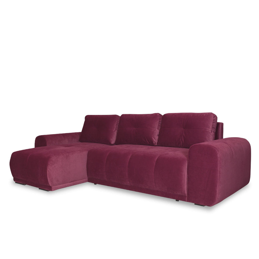 Coltar Extensibil Cu Lada Dreamer, Interschimbabil Stanga/Dreapta, Visiniu, 290 X 162 X 100 Cm