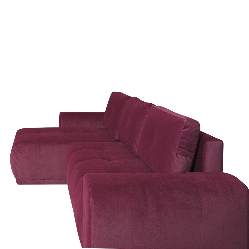 Coltar Extensibil Cu Lada Dreamer, Interschimbabil Stanga/Dreapta, Visiniu, 290 X 162 X 100 Cm