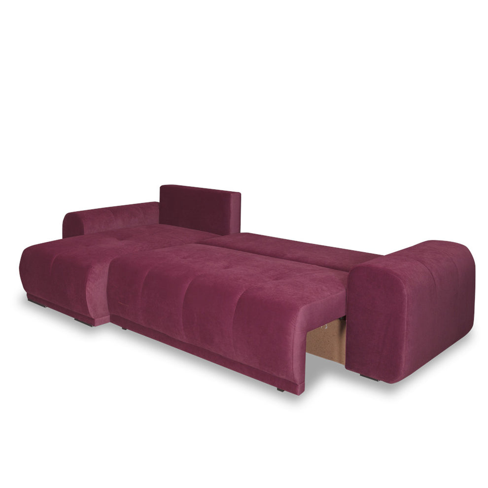 Coltar Extensibil Cu Lada Dreamer, Interschimbabil Stanga/Dreapta, Visiniu, 290 X 162 X 100 Cm