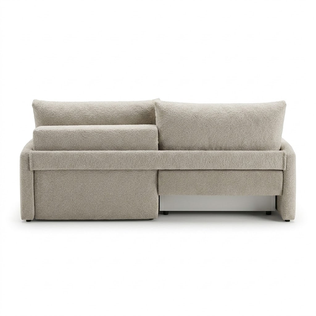 Canapea Extensibila Cu Lada Depozitare Rondo, Crem, 235 Cm