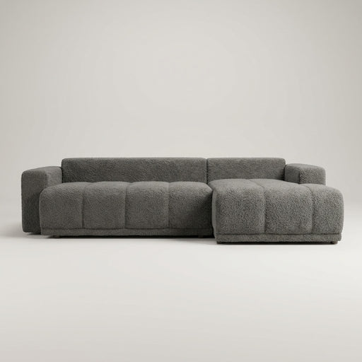 Coltar Cu Insula Dreapta Green, 5 Locuri, Lada Depozitare, Boogie Taupe, 280 Cm #studio