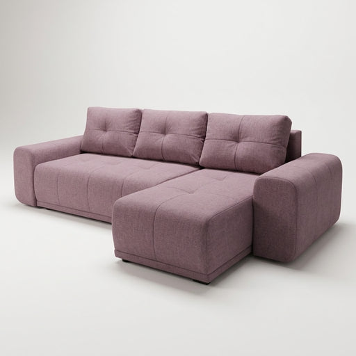 coltar-extensibil-dreamer-interschimbabil-stanga-dreapta-290-cm roz pudra cu lada