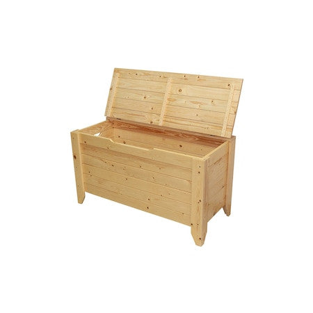 Cutie Jucarii Chest Natur, Lemn Masiv, 50 x 40 x 90 Cm