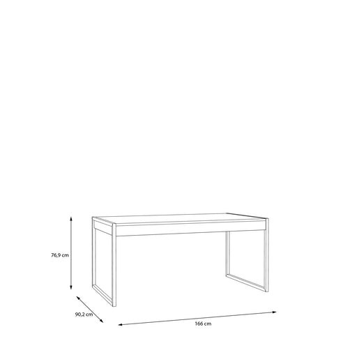 Masa High Rock, Fixa, Stejar Riviera, 166 x 90.2 x 76.9 Cm