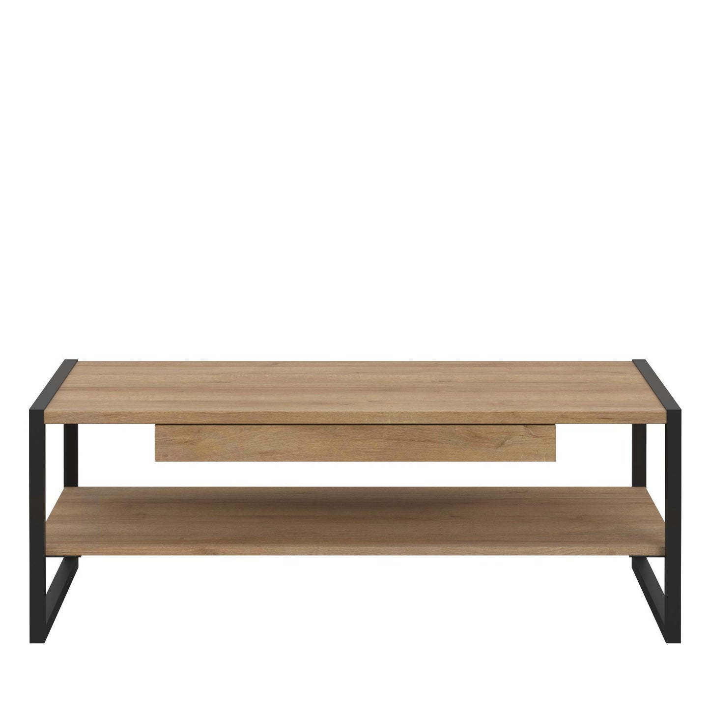 Masa Cafea High Rock, Stejar Riviera Si Negru, 40 x 60 x 110 Cm