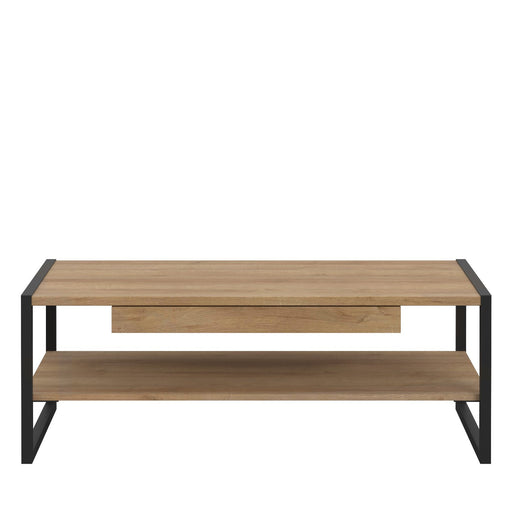 Masa Cafea High Rock, Stejar Riviera Si Negru, 40 x 60 x 110 Cm