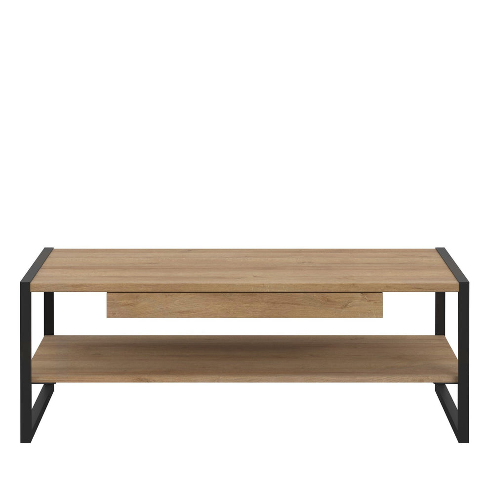 Masa Cafea High Rock, Stejar Riviera Si Negru, 40 x 60 x 110 Cm