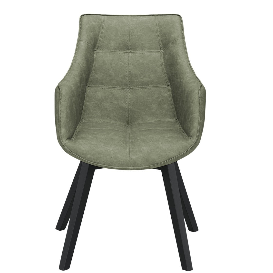 Scaun Reno Cu Brat Vintage Olive, 62 Cm