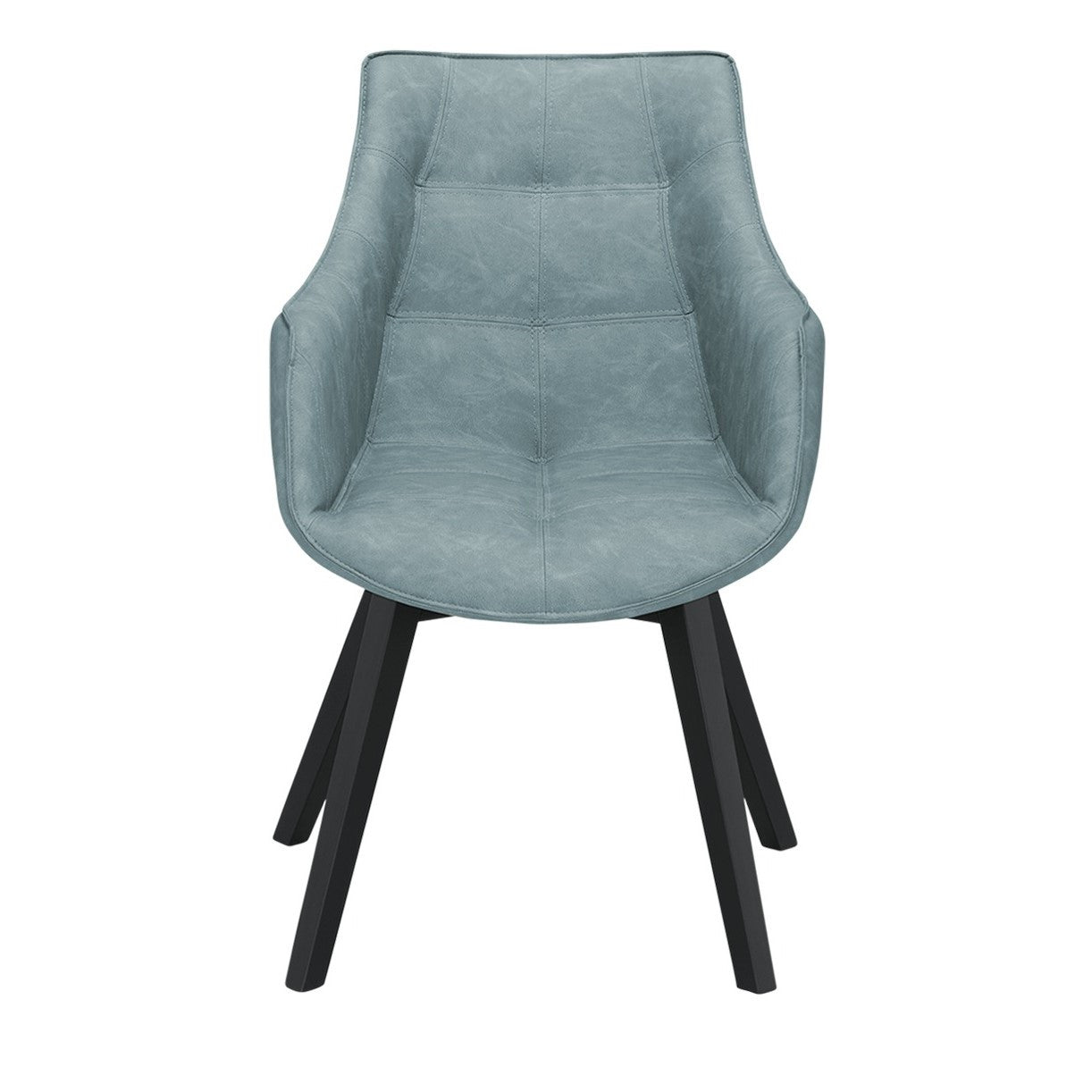 Scaun Reno Cu Brat Vintage Albastru, 62 Cm