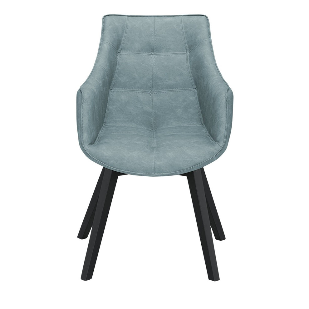 Scaun Reno Cu Brat Vintage Albastru, 62 Cm