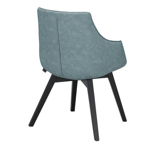 Scaun Reno Cu Brat Vintage Albastru, 62 Cm
