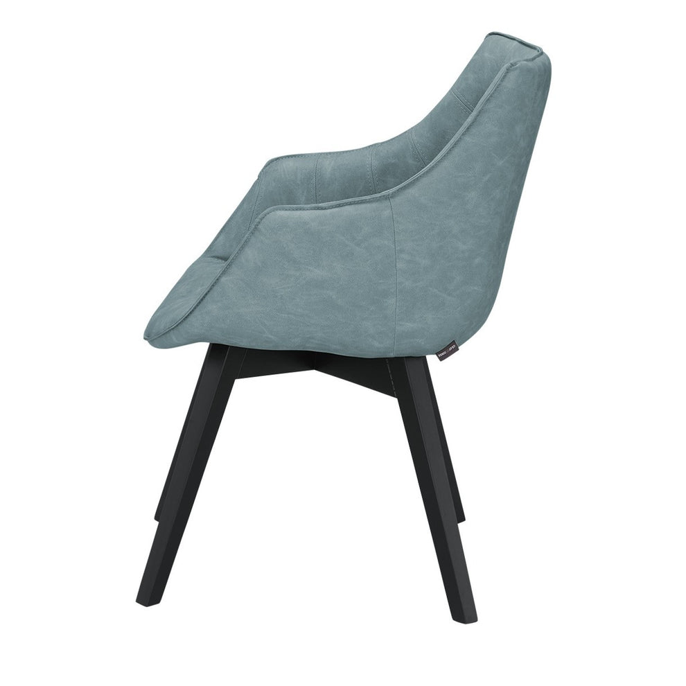 Scaun Reno Cu Brat Vintage Albastru, 62 Cm