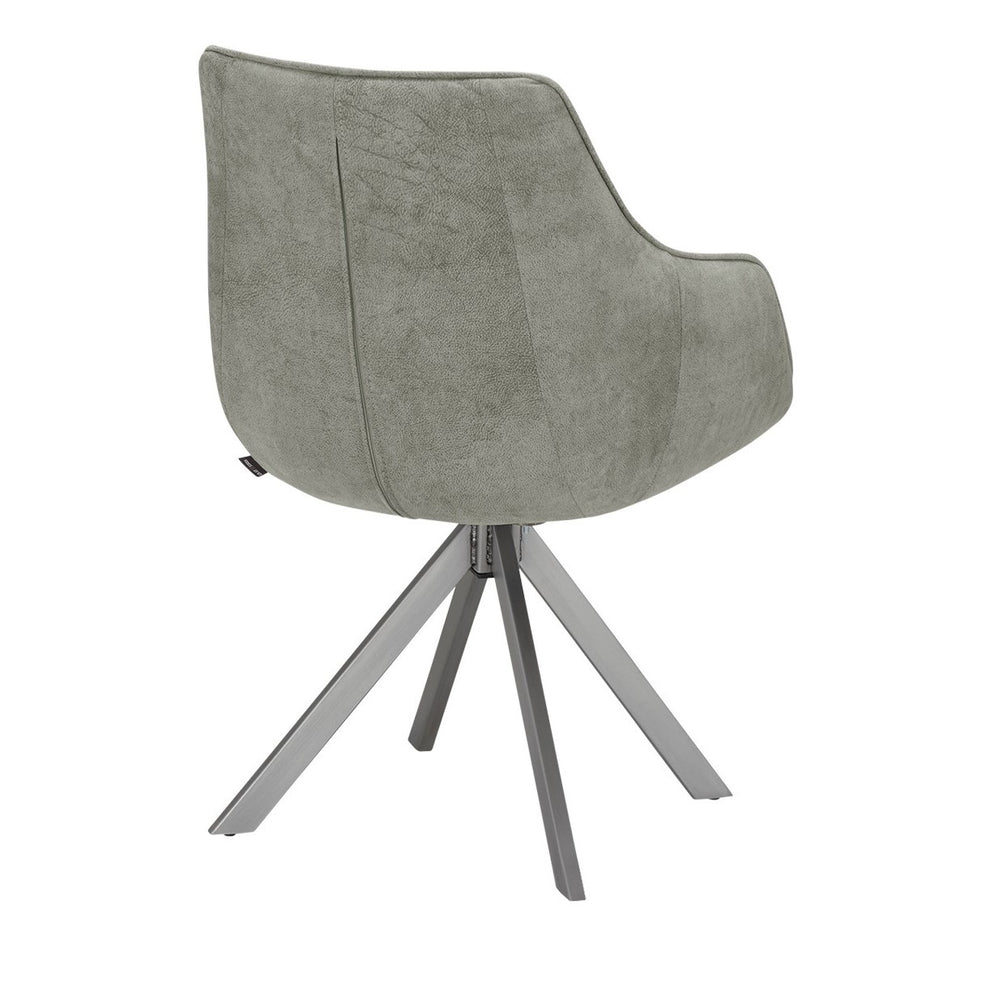 Scaun Rotativ Cu Brat Cloud , Gri Deschis, 59 Cm