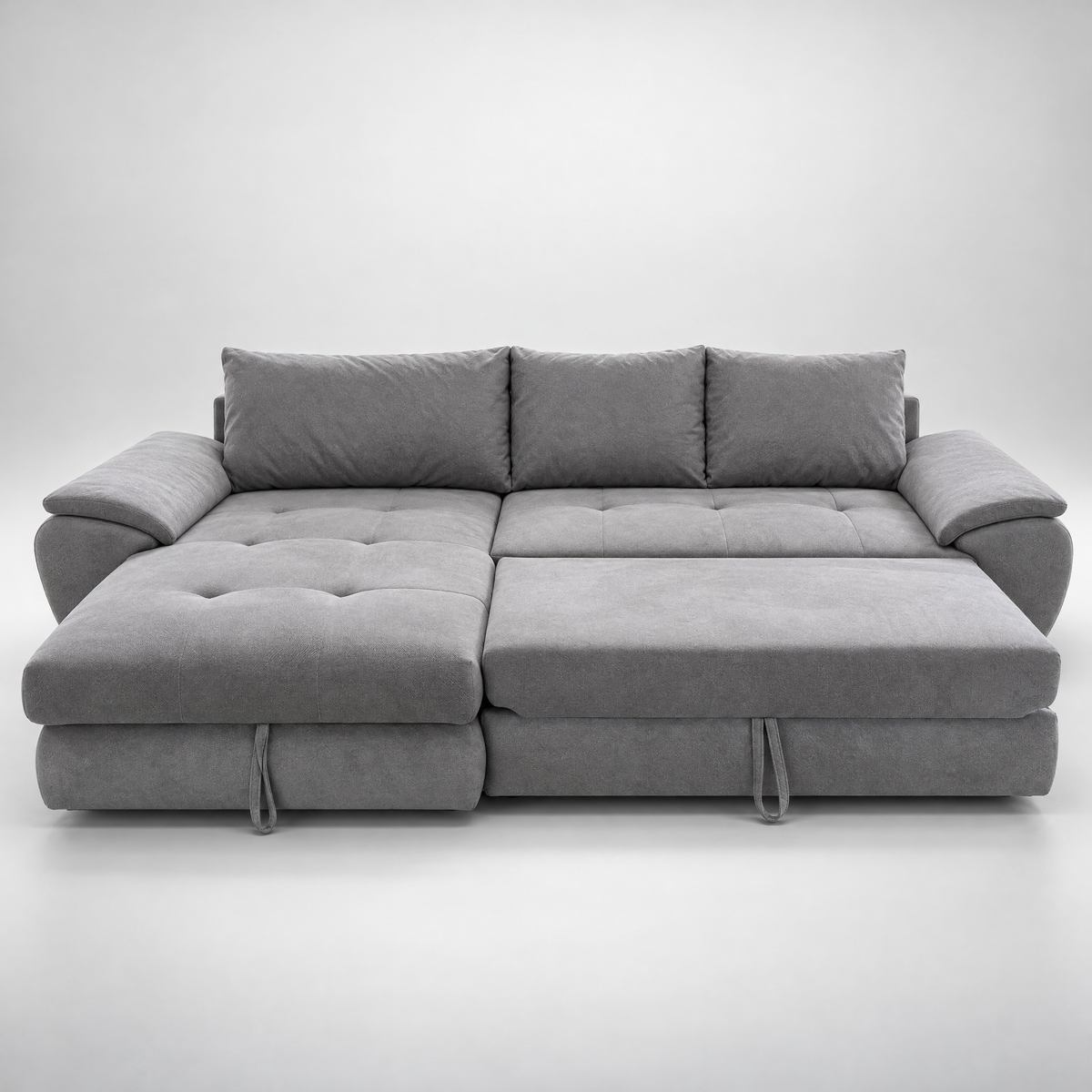 Coltar Extensibil Stanga Venus, 5 Locuri, Lada Depozitare, Gri,  290 Cm