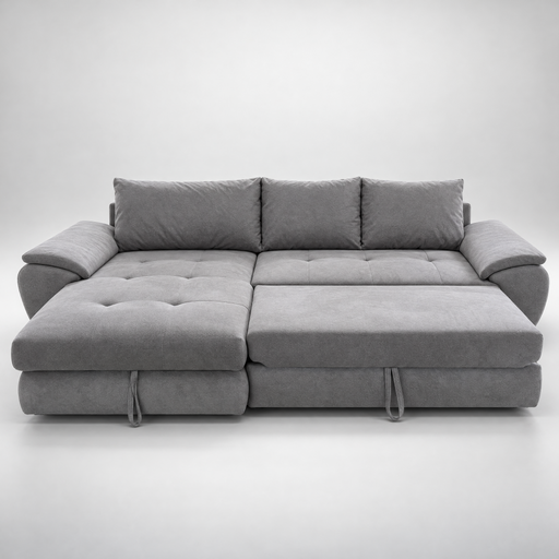 Coltar Extensibil Stanga Venus, 5 Locuri, Lada Depozitare, Gri,  290 Cm
