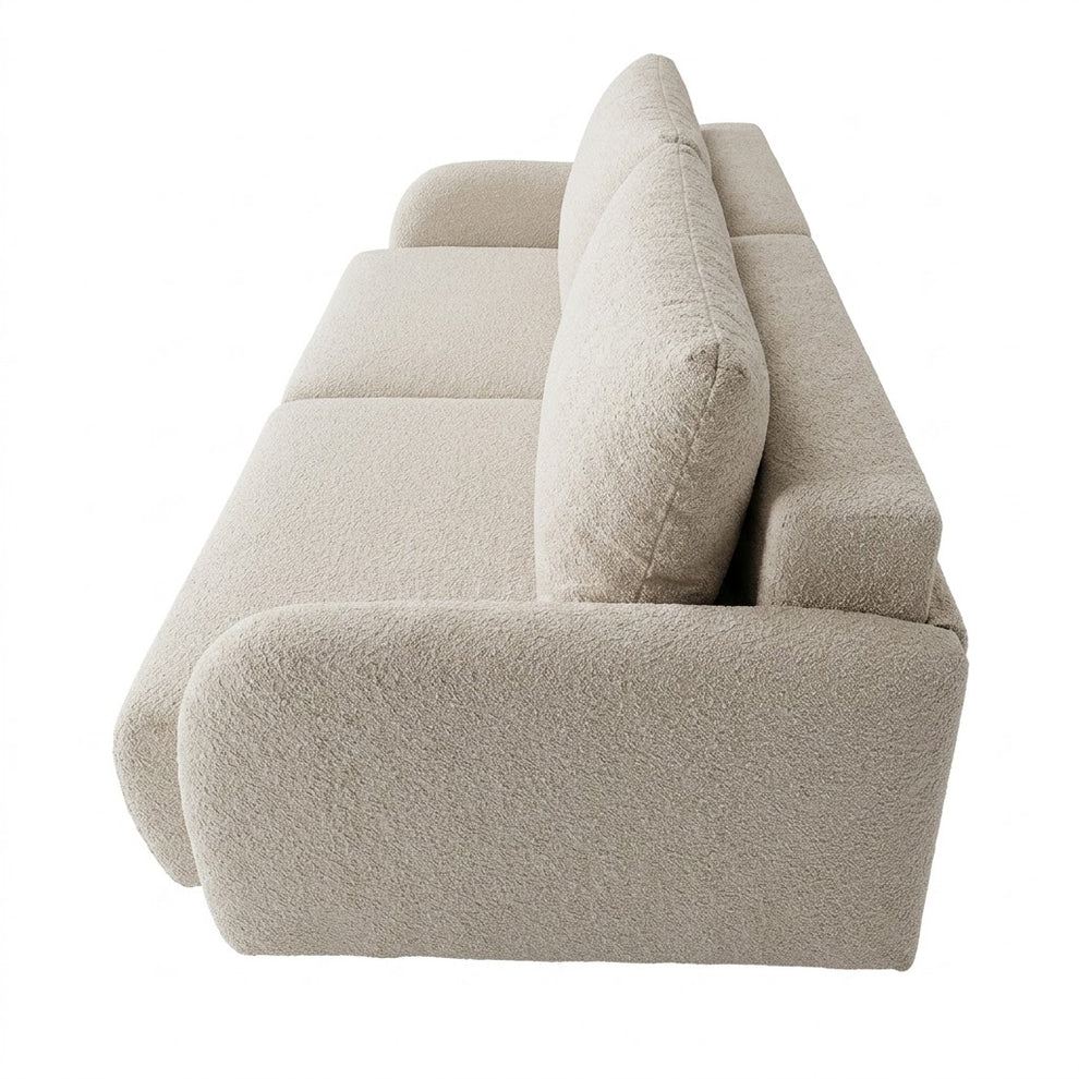 Canapea Extensibila Cu Lada Depozitare Rondo, Crem, 235 Cm