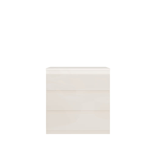 Comoda 3 Sertare Lipgloss Sand, 77.3 Cm