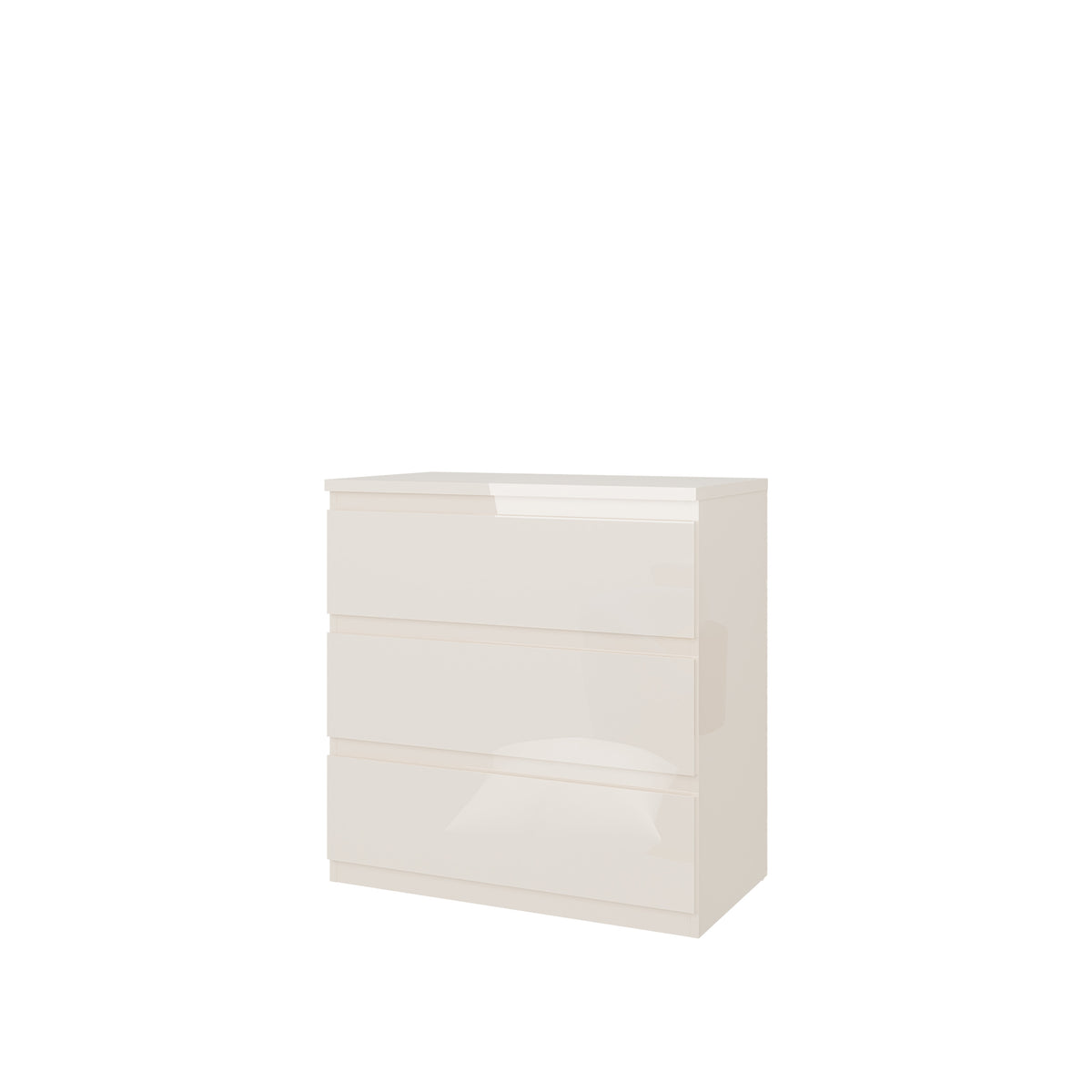 Comoda 3 Sertare Lipgloss Sand, 77.3 Cm