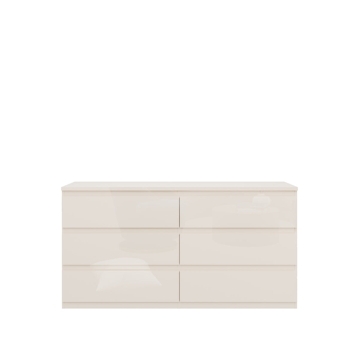 Comoda 6 Sertare Lipgloss Sand, 153.5 Cm