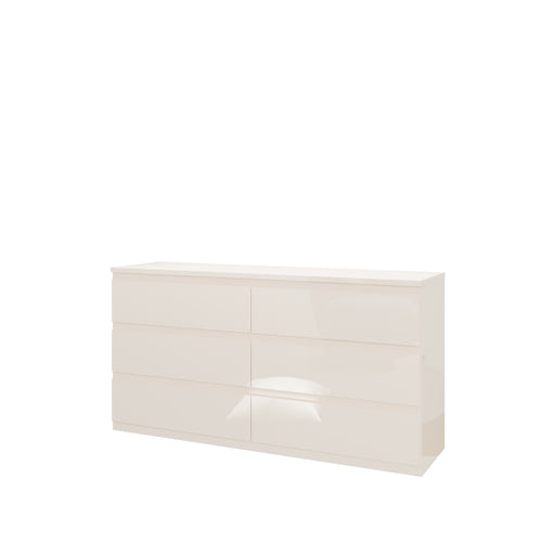 Comoda 6 Sertare Lipgloss Sand, 153.5 Cm