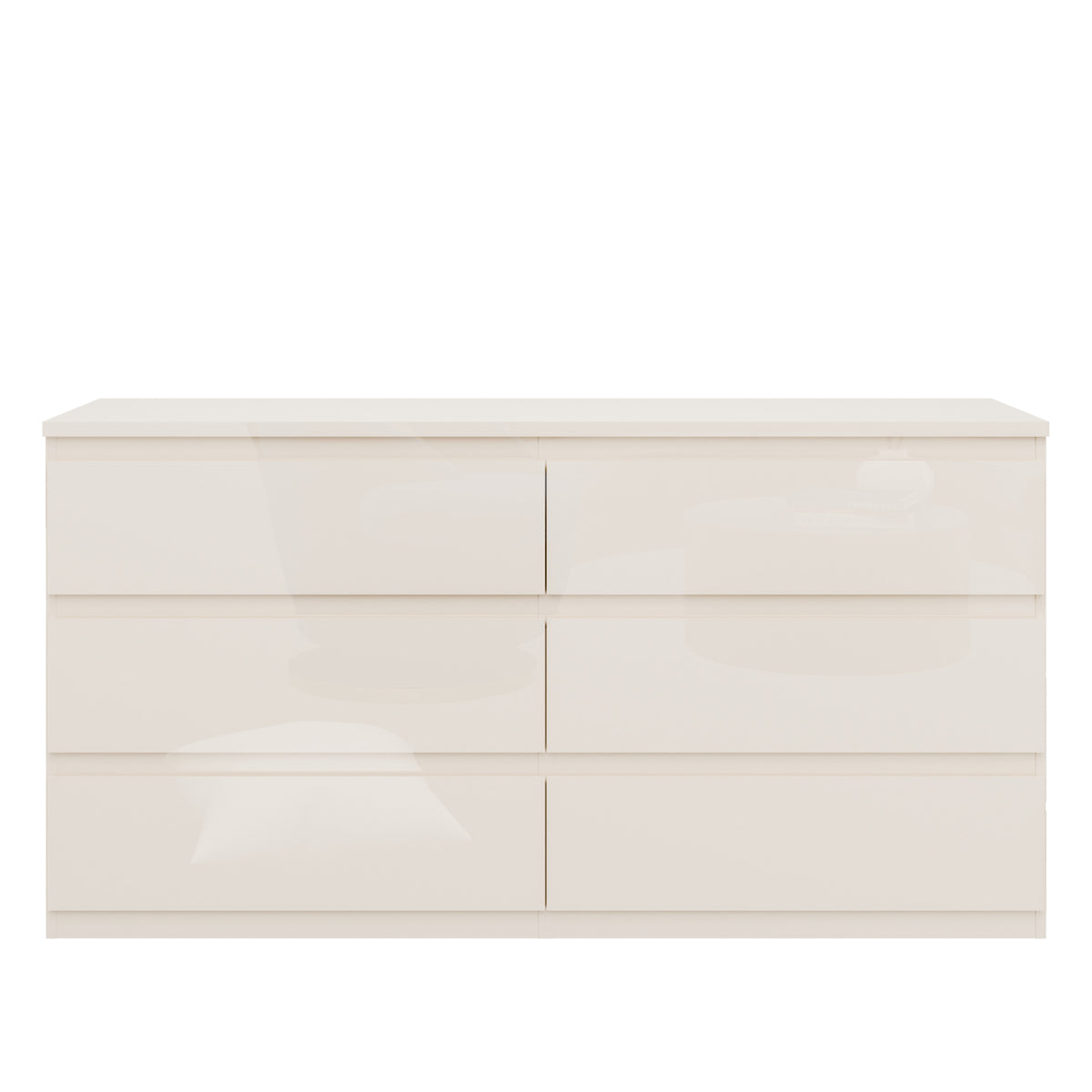 Comoda 6 Sertare Lipgloss Sand, 153.5 Cm