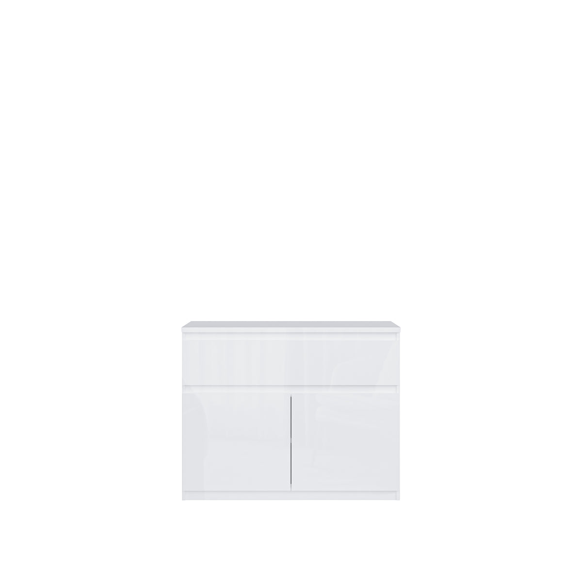 Comoda 2 Usi 1 Sertar Lipgloss White  Lqxk224-C87, 100 Cm