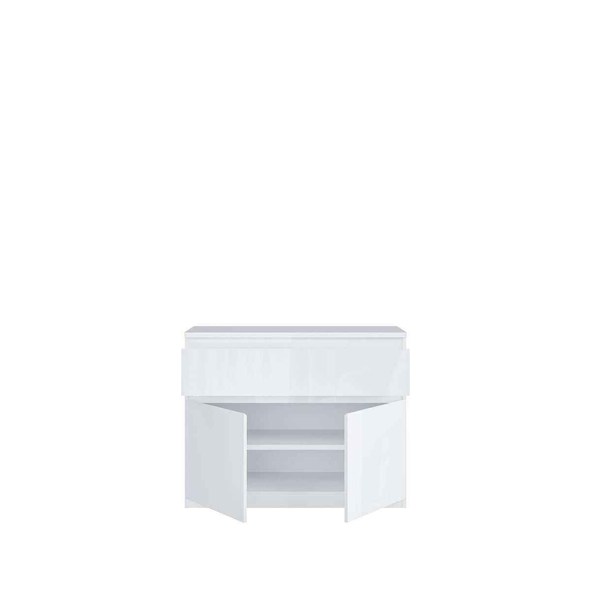 Comoda 2 Usi 1 Sertar Lipgloss White  Lqxk224-C87, 100 Cm