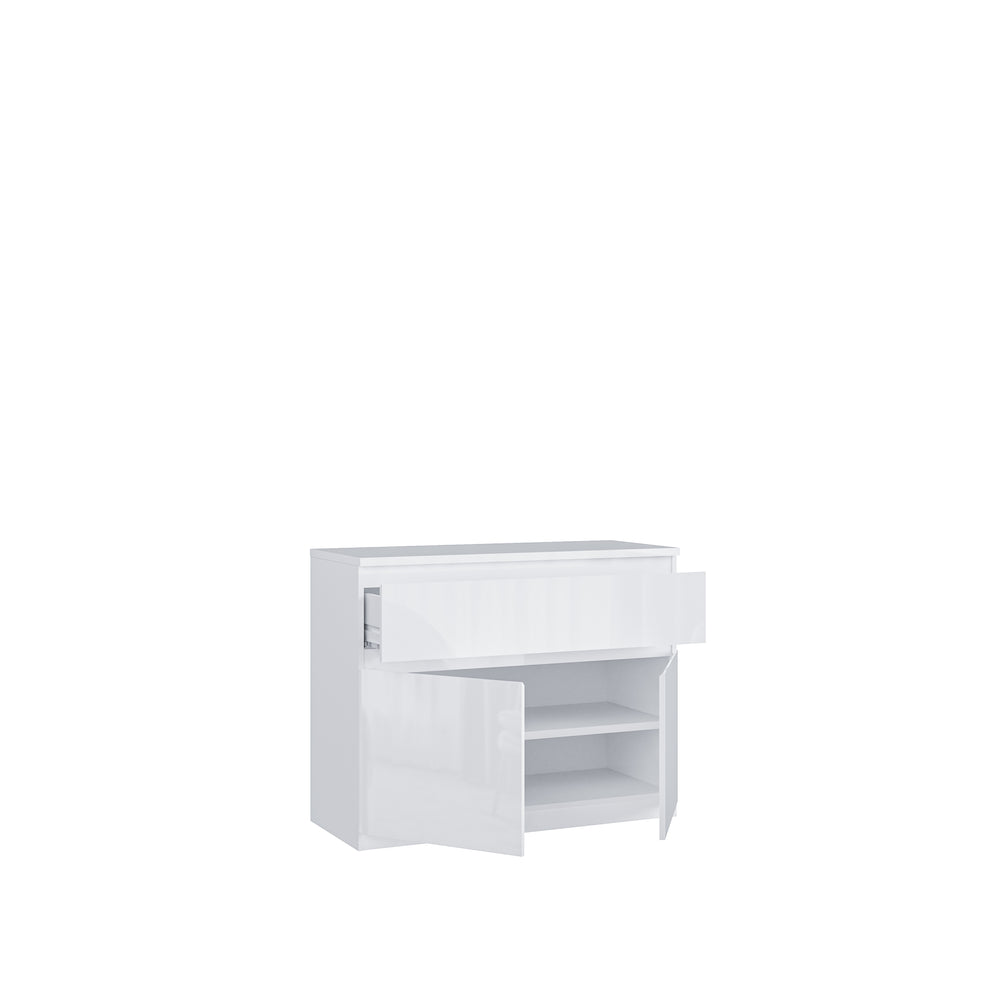 Comoda 2 Usi 1 Sertar Lipgloss White  Lqxk224-C87, 100 Cm