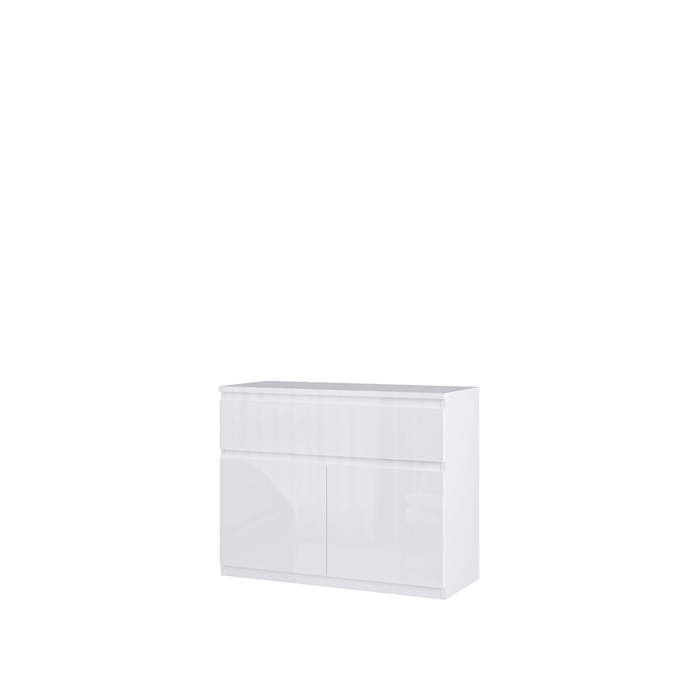 Comoda 2 Usi 1 Sertar Lipgloss White  Lqxk224-C87, 100 Cm