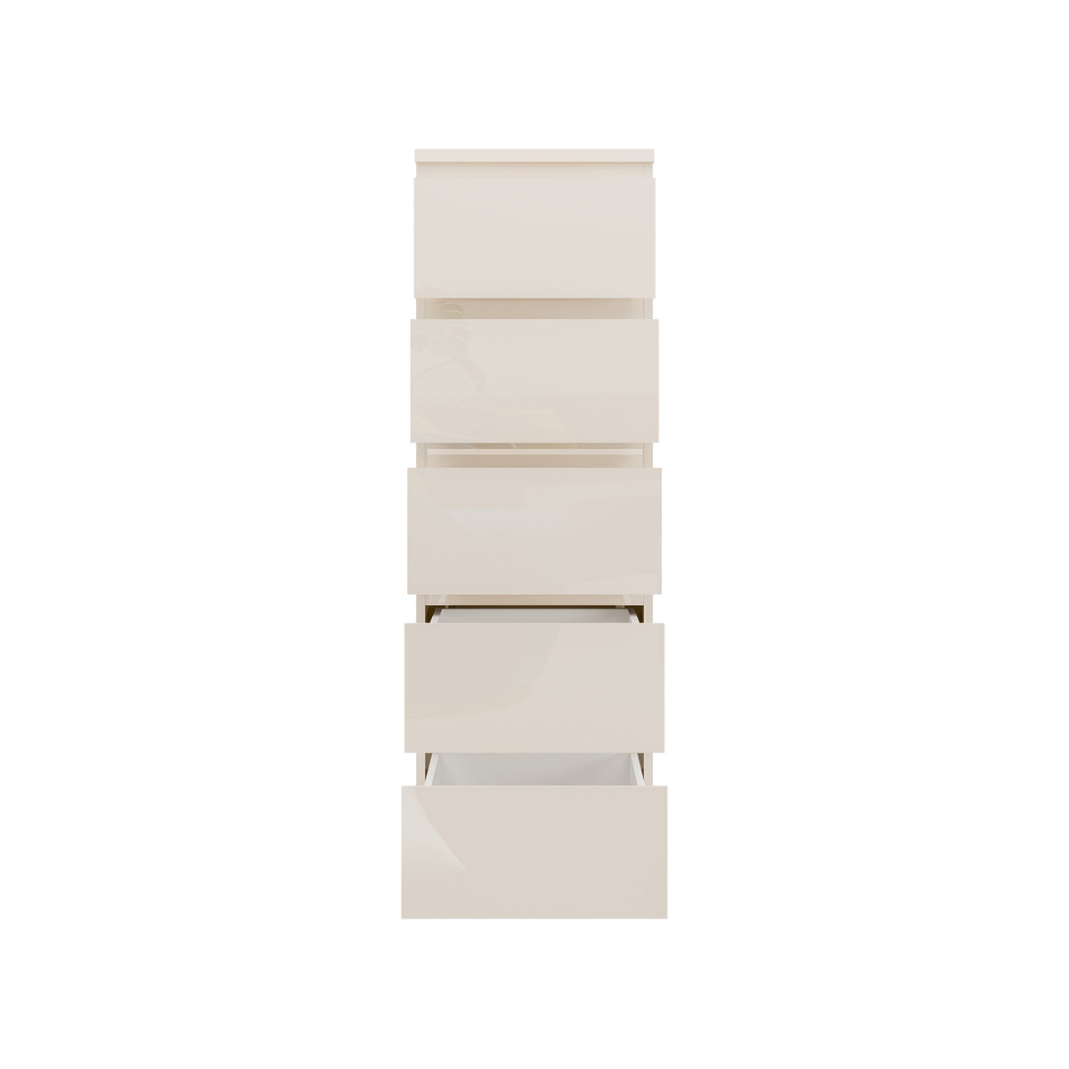 Comoda 5 Sertare Lipgloss Sand, 41.9 Cm
