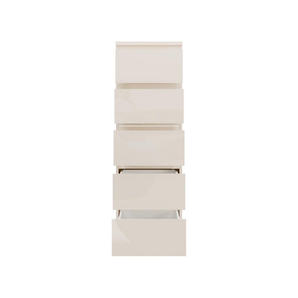 Comoda 5 Sertare Lipgloss Sand, 41.9 Cm