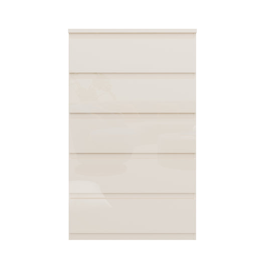 Comoda 5 Sertare Mare Lipgloss sand, 77.3 Cm