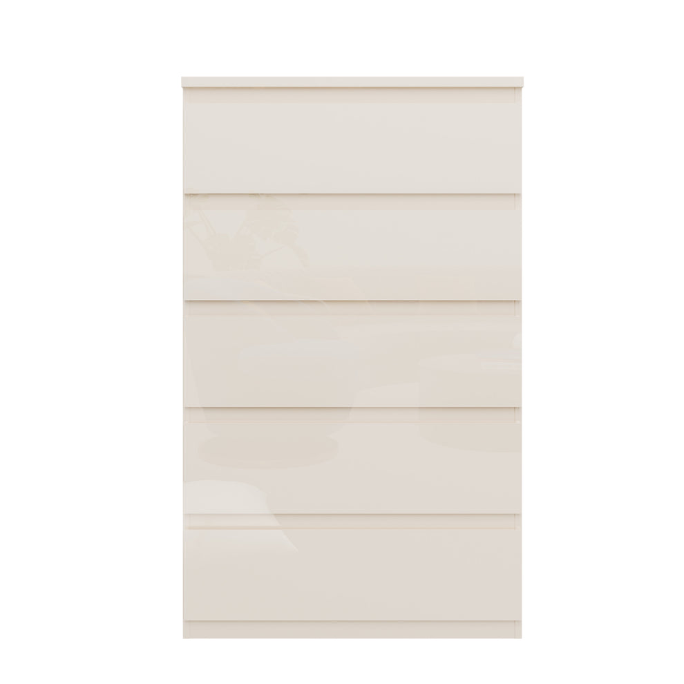 Comoda 5 Sertare Mare Lipgloss sand, 77.3 Cm