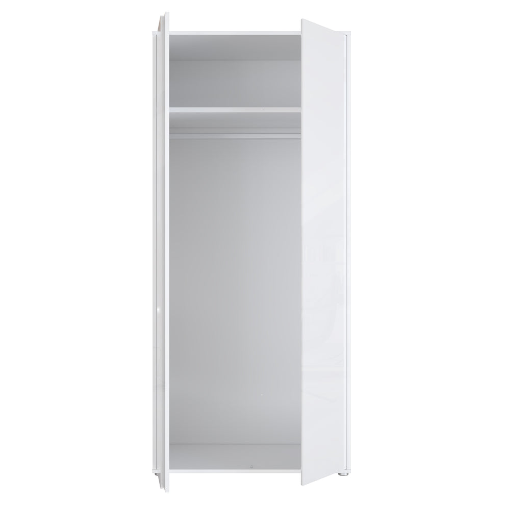 Dulap 2 Usi Lipgloss White, 86.3 Cm