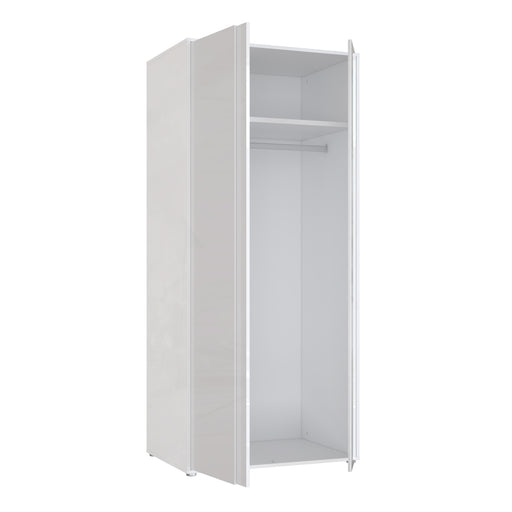 Dulap 2 Usi Lipgloss White, 86.3 Cm