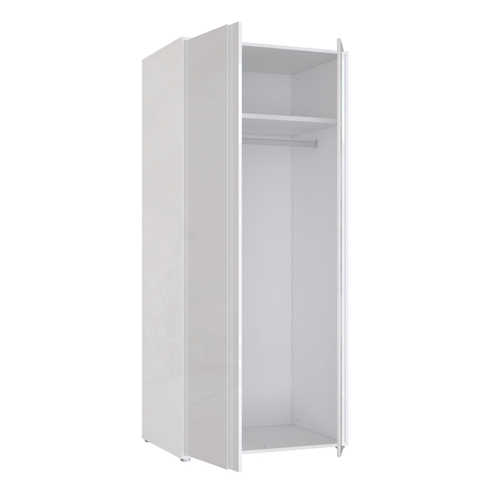 Dulap 2 Usi Lipgloss White, 86.3 Cm