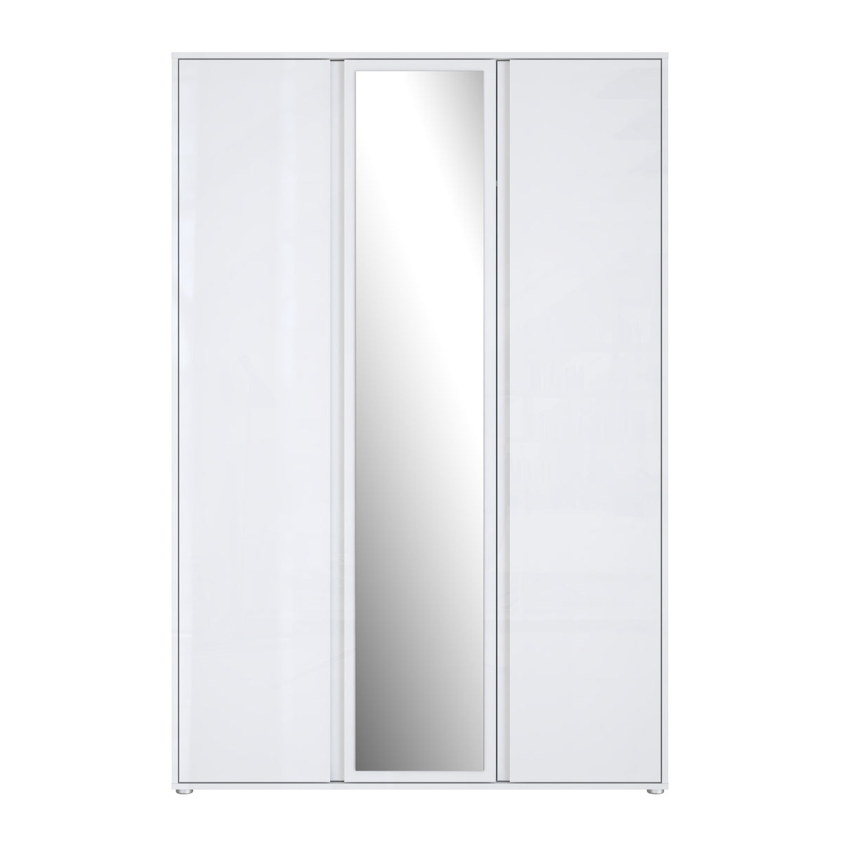Dulap 3 Usi Lipgloss Whit, 129.6 Cm