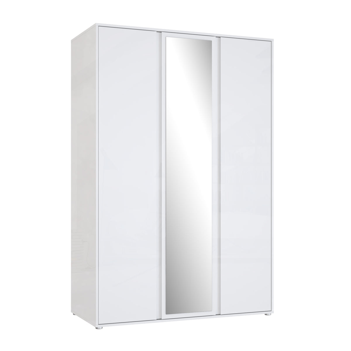 Dulap 3 Usi Lipgloss Whit, 129.6 Cm