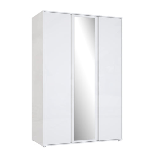 Dulap 3 Usi Lipgloss Whit, 129.6 Cm