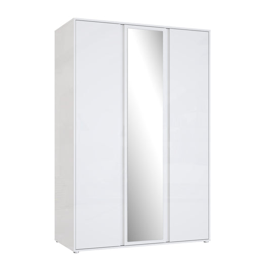 Dulap 3 Usi Lipgloss Whit, 129.6 Cm