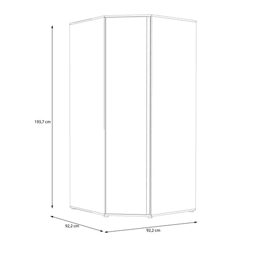 Dulap Colt Lipgloss White, 92.2 Cm