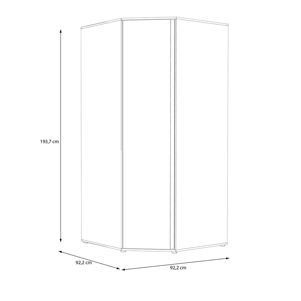 Dulap Colt Lipgloss White, 92.2 Cm