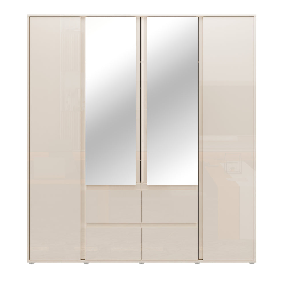 Dulap 4 Usi Si 4 Sertare Lipgloss Sand, 177.6 Cm