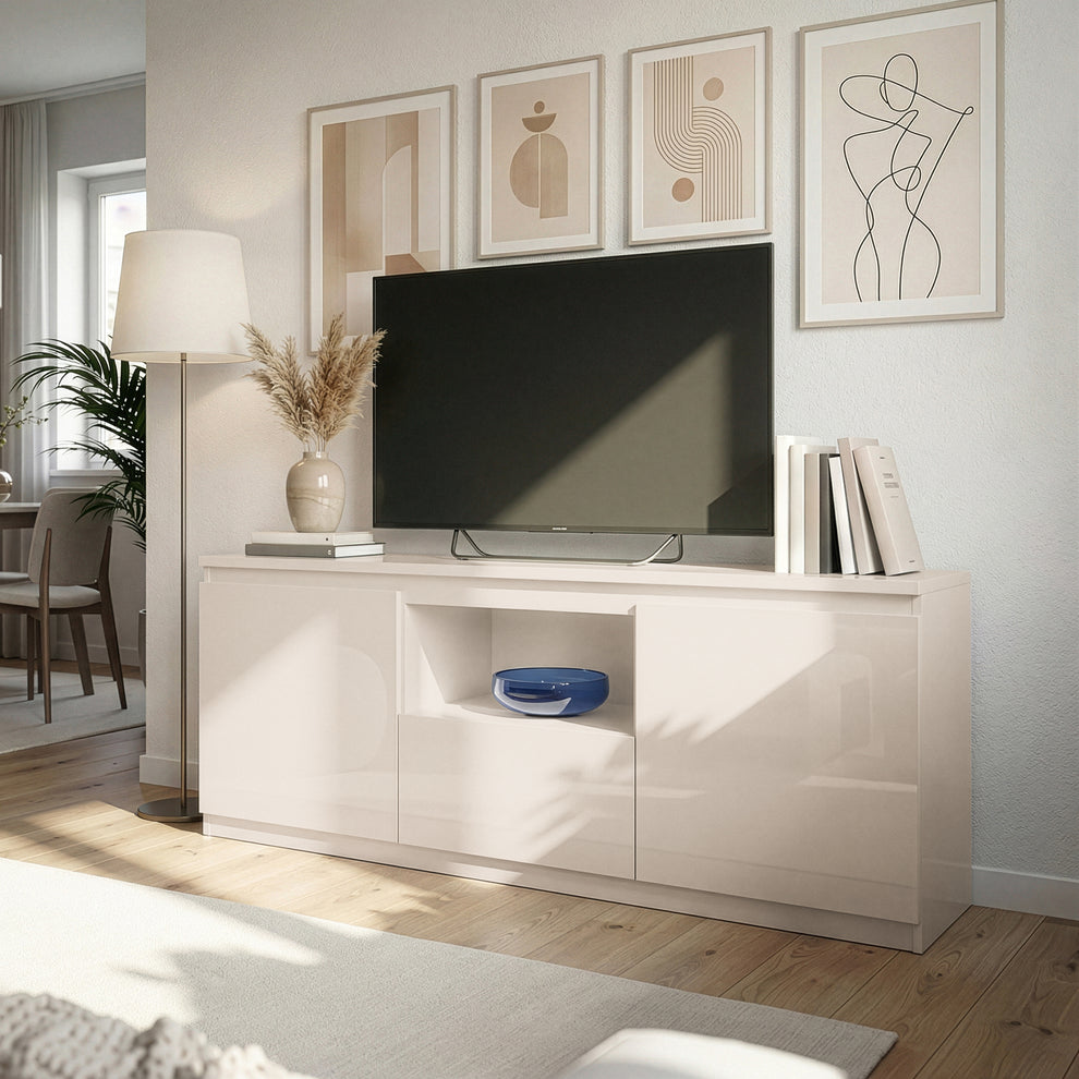 Bufet 3 Usi Lipgloss Sand, 144.7 Cm