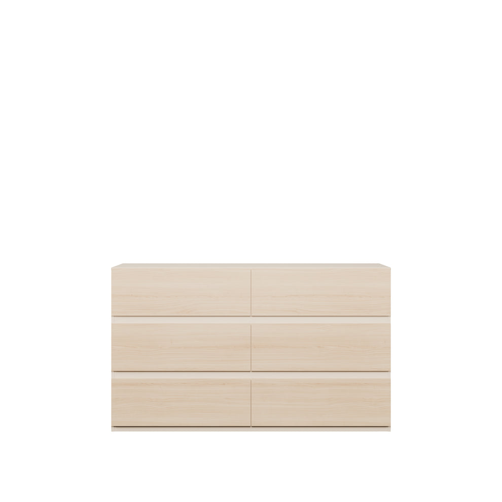 Comoda Pineapple 6 Sertare, Riva Oak Si Sand, 149.3 Cm